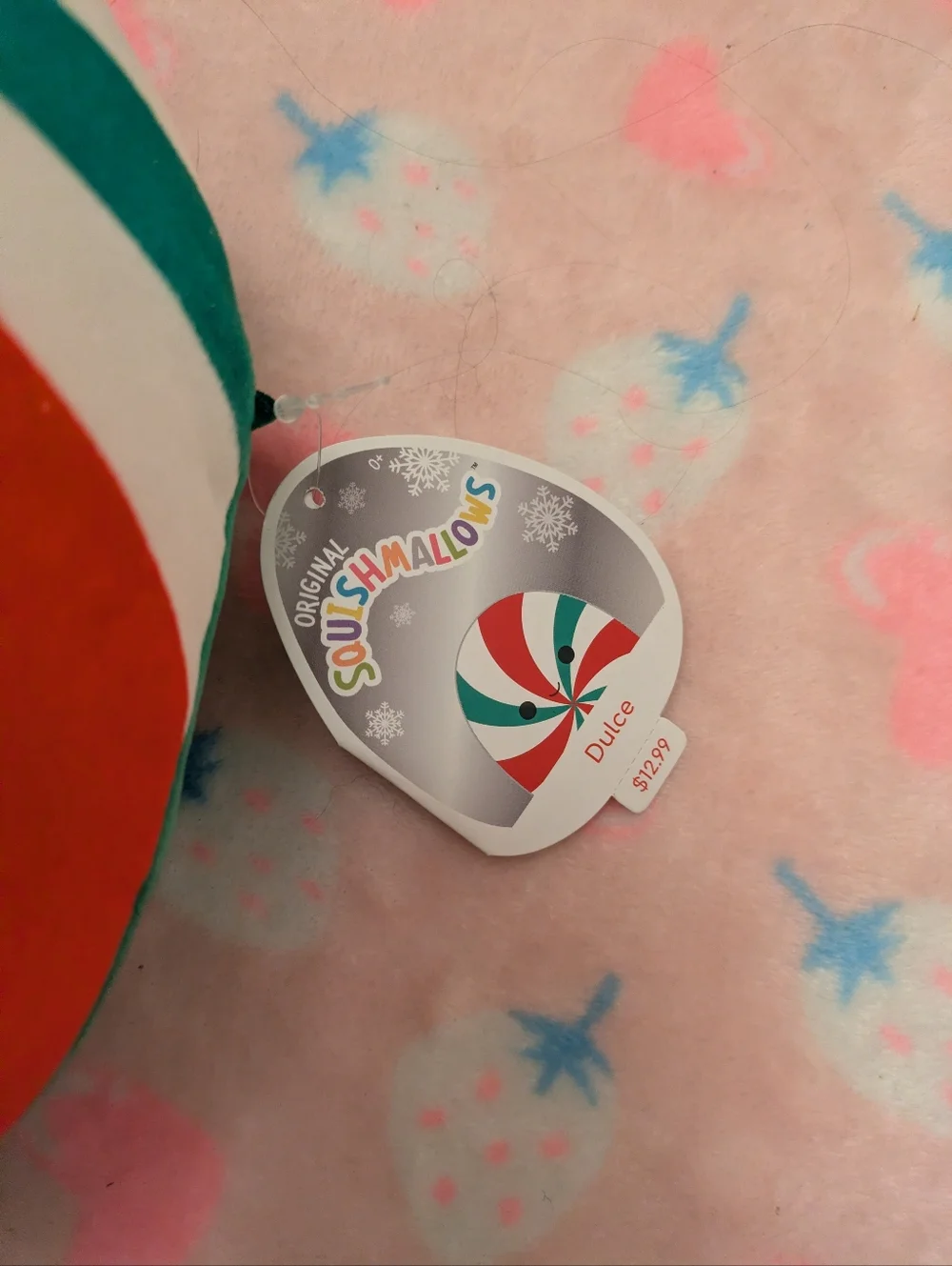 Squishmallows Peppermint Swirl Plush - Dulce NWT Christmas Edition - Picture 3 of 3